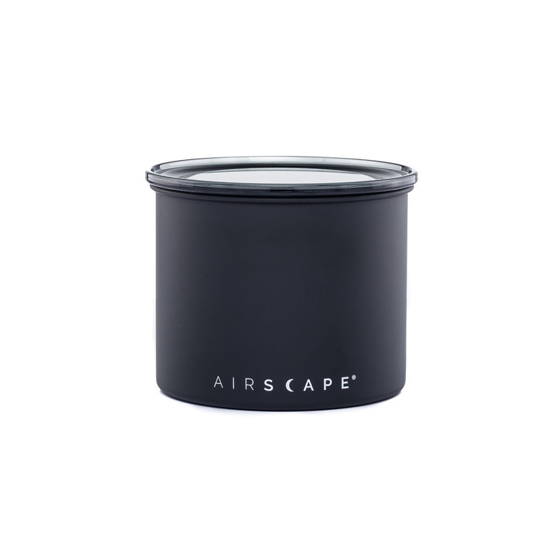 Matte Black Stainless Steel 4" Food Storage Canister