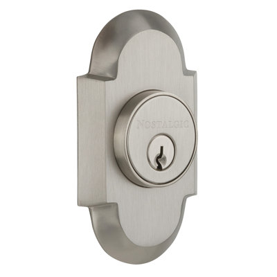 Nostalgic Warehouse Cottage Plate Double Cylinder Deadbolt