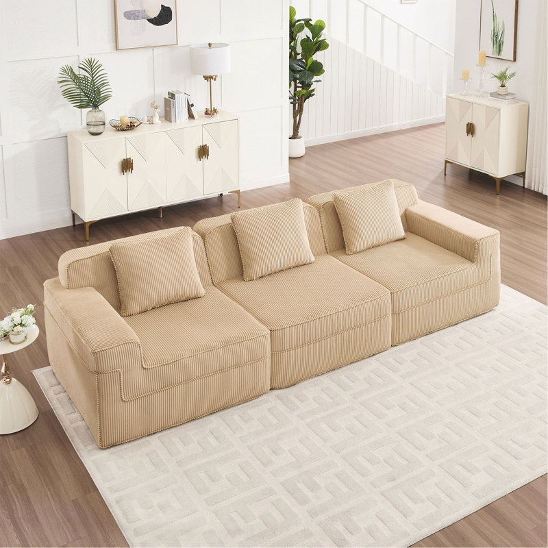 Canapé modulaire à compression Boneless, canapé modulaire Cloud avec assise profonde et canapé modulaire moderne