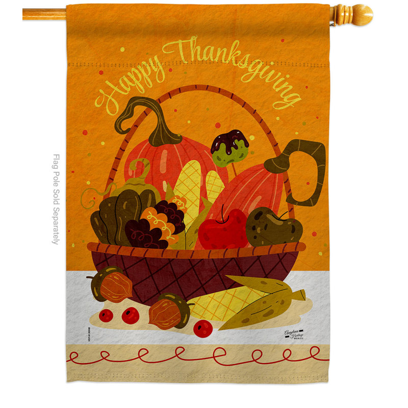 Drapeau de maison à 2 côtés en polyester 40 po x 28 po