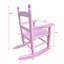 Chaise berçante pour enfants en bois massif espresso pour l'intérieur ou l'extérieur-129493261-129493262