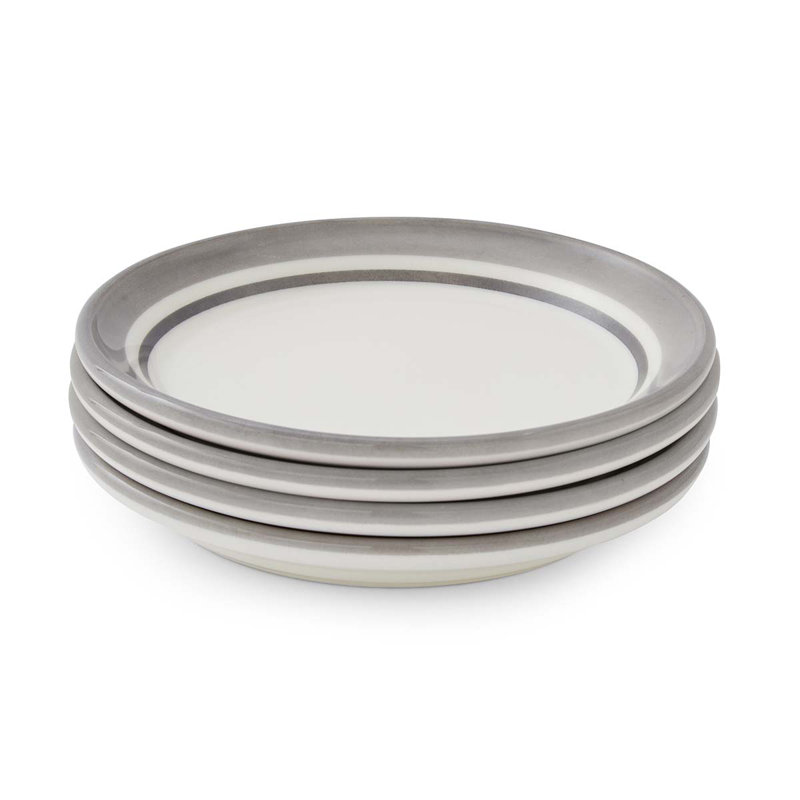Portmeirion, Potters Stripe - Bread Plates, Grey