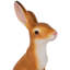 Statue de jardin debout lapin curieux