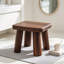 Escabeau en bois massif - Repose-pieds rectangulaire polyvalent pour la maison, la cuisine, la salle de bain et le bureau - Tabouret robuste, durable et polyvalent pour adultes, enfants et personnes âgées