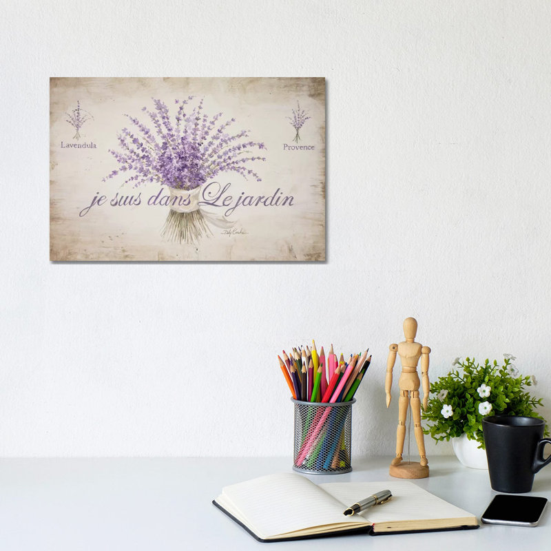 French Lavender by Debi Coules - Wrapped Canvas Print, 20.32 cm H x 30.48 cm W