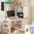L Shaped Desk With Charger,Computer Desk With Drawers,Bookshelf, With LED Light,Modern Corner Desk,Home Office Desk,L-Shaped Study Table Writing Desk,Corner Gaming Computer Desk With Storage-1002431546
