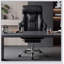 Fauteuil de bureau de direction à hauteur réglable avec repose-pieds, confortable, inclinable, dossier haut, idéal pour le jeu et le bureau, en cuir résistant, pivotant à roulettes.