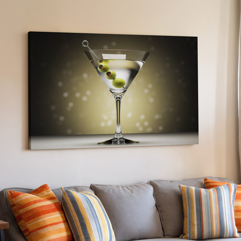 Reproduction d'art sur toile, "Martini devrait être", H 11 po x l 14 po