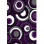 Tapis mauve à motif géométrique Cossette-40791292