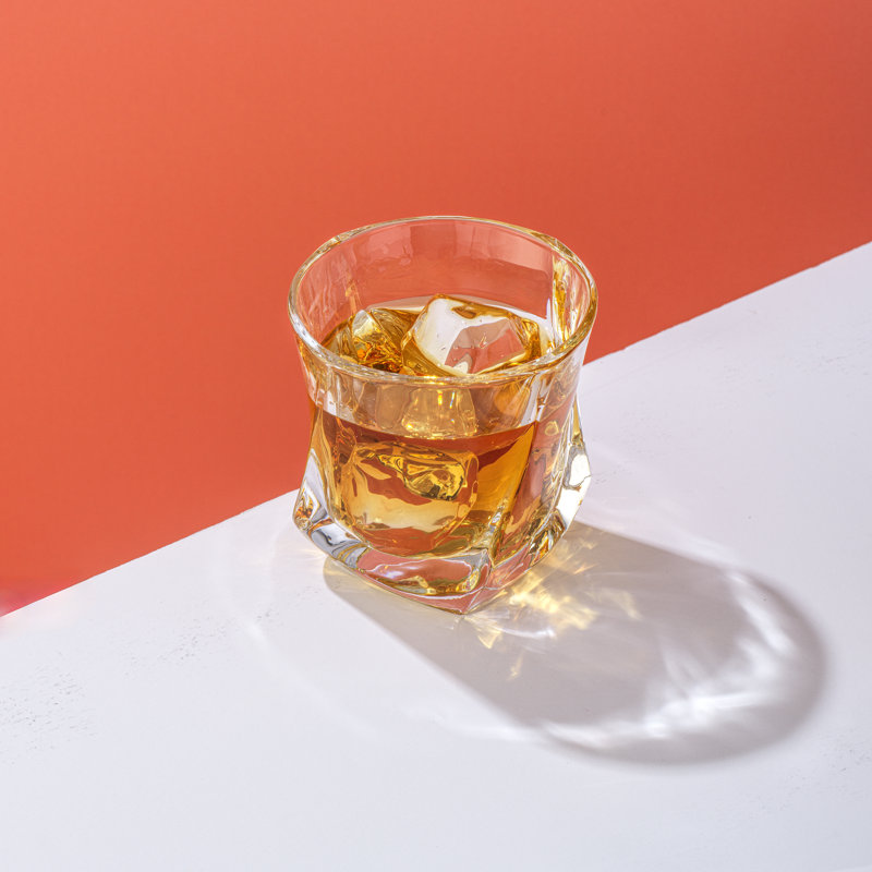 JoyJolt Aurora Whiskey Glasses, 7.4oz.
