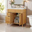 Meuble-lavabo simple 36 po avec 3 tiroirs et 2 portes à fermeture en douceur