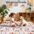 Area Rugs Washable Scalloped Butterfly Area Non-Slip,Mark Resistant,Collapsible,Accent Carpet for Living Room,Bedroom,Nursery,Dining Room,Office-99029288-99029293