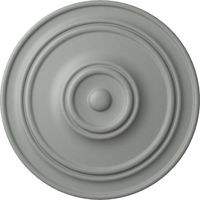 Médaillon de plafond classique Endurathane, 21 7/8 po x P 2 3/8 po (pour auvents jusqu'à 5 1/2 po), Avec un couche d'aprêt