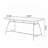 Nut-brown Rectangular Solid Wood Dining table