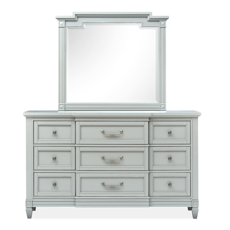 Commode à tiroirs avec miroir de paysage