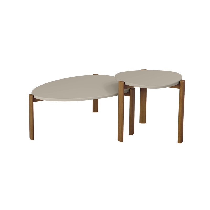 Jernya 2 - Piece Living Room Table Set, Beige