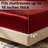 Satin Full Sheets Set - 3 Piece Red Silky Bed Sheets Set with 17-Inch Deep Pocket, Luxury Silk Feel Satin Queen Size Sheet Set-123140255-123140259