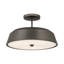 Plafonnier semi-encastré 3 lumières 15 po Trellwyn-124488588