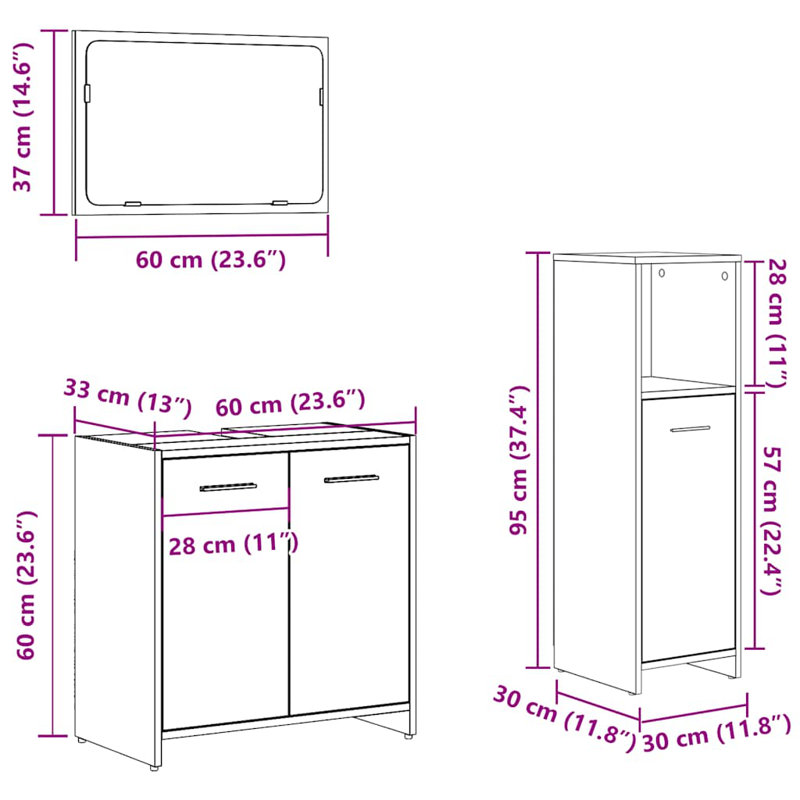 Shien Bathroom Furniture Suite
