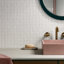 Venini .5" Mini Square Frosted Glass Mosaic Tile-450462481