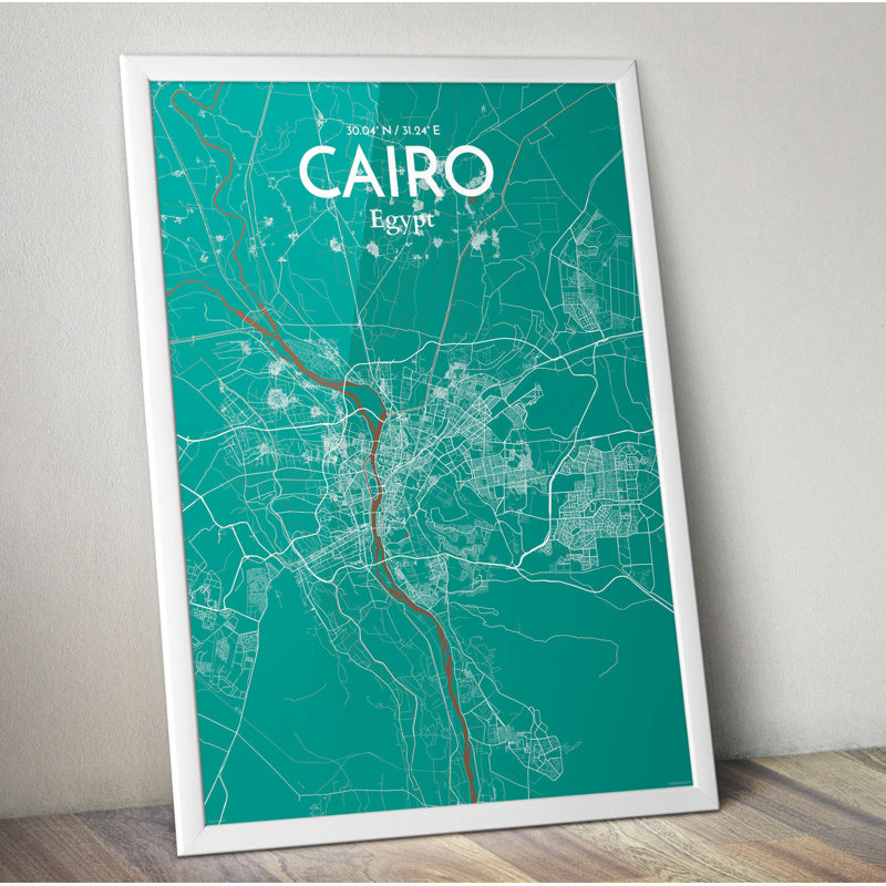 Cairo City Map - No Frame Print, 70.1cm H x 50cm W x 0.13cm D