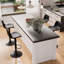 Tabouret de bar pivotant à hauteur réglable moderne avec repose-pieds pour îlot de cuisine-378137475