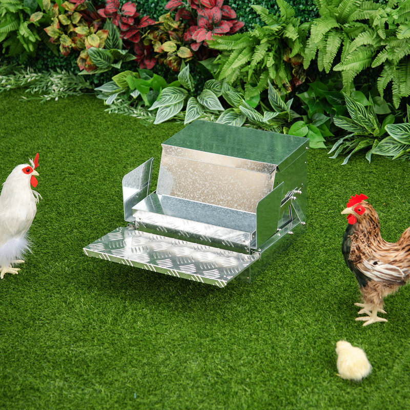 Contenant d'alimentation en acier galvanisé et aluminium - capacité de 30 lb, conserve la capacité de qualité alimentaire