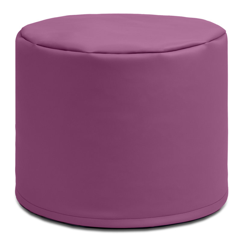 Pouf modulaire 21 po Spring, Similicuir prune