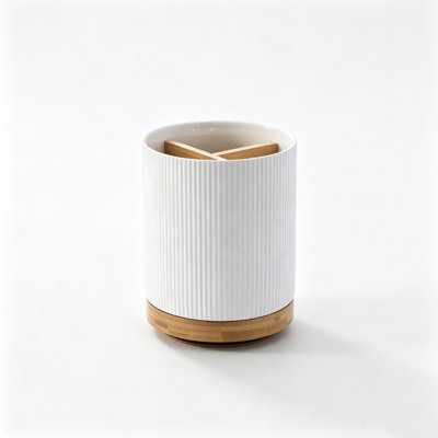 Ceramic / Porcelain Round Utensil Crock