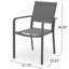 Chaise d'extérieur moderne en alliage d'aluminium, siège en filet, ensemble de deux
