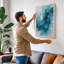 Ethereal Water Forms Minimalist - Wrapped Canvas-750528074-750528070