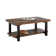 Rundell Pomona Rustic Industrial Modern Vintage Metal and Solid Wood Coffee Table with Storage, Easy Assembly, Small Rectangle Coffee Table, 42 in x 24 in x 18 in