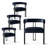 Beore 18.5"Stain Resistant Velvet Armchair (Set of 4)-2124452296