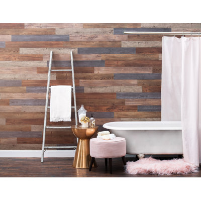 4" x 36" Peel & Stick Barnwood Wall Panelling (3-pack)