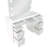 Nichalas Makeup Vanity Table Set with Lighting White
