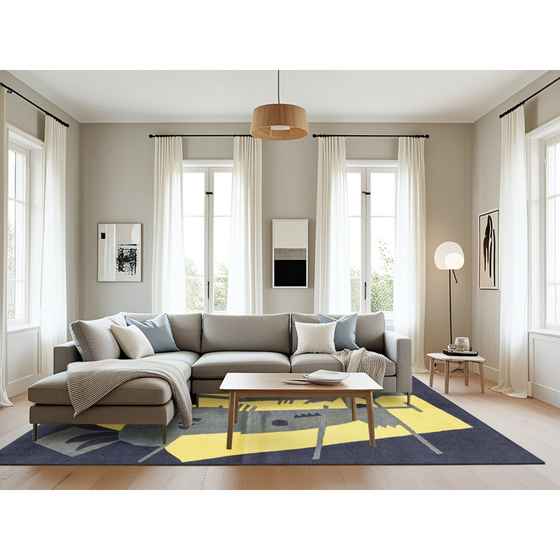 Abstract Indoor Rug, Rectangle 8' x 10'
