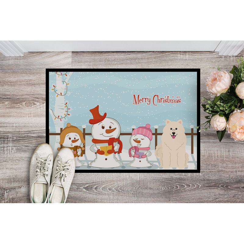 Tapis de porte Burlap Merry Christmas, Rectangle 2 pi x 3 pi