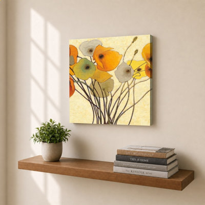 «Pumpkin Poppies I» par Shirley Novak - impression sur toile