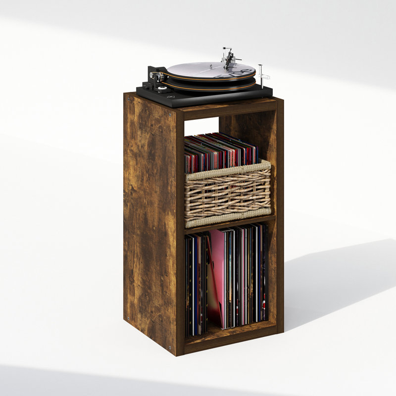 Cubicle 76cm H Media Shelves, Amber Pine
