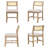 Josanne 6 - Person Trestle Dining Set-408860004