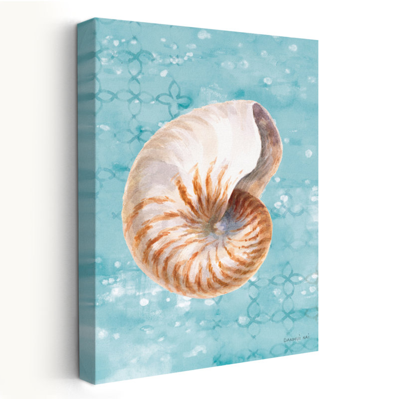 Sunrise Beach V Coastal; Nautique bleu gris blanc brun bord de mer, H 24 po x l 16 po