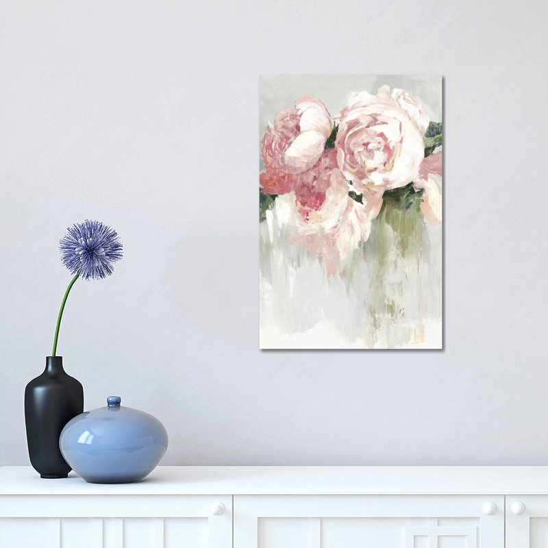 Peonies by Asia Jensen - Print on Canvas, No Frame, 30.48 cm H x 45.72 cm W
