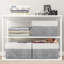Bacs de rangement [paquet de 3], paniers de rangement pliables pour organiser des jouets, livres, tablettes, placard, grande boîte de rangement avec poignées en corde, bacs de rangement robustes