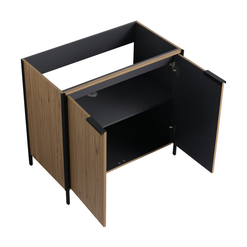 Meuble-lavabo autoportant avec lavabo en résine