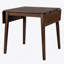 Table de salle à manger extensible de 29 à 45 po pour 4 personnes, table de cuisine pliante avec pieds en bois d'hévéa-1077612716