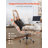 Executive Office Chair With Footrest, 400Lb Capacity Office Chair With Lumbar Pillow & Removable Armrests, Heavy Duty Ergonomic Chair, PU Leather Reclining Home Office Desk Chairs, Brown-1267884757