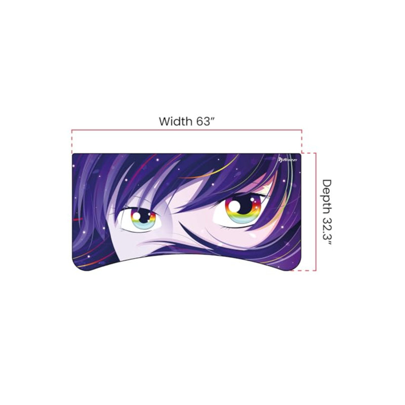 Arena Full-surface, Interchangeable, Water-resistant, And Washable Mouse Pad With Stitched Edges - Anime Girl 