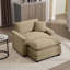 Fauteuil d'appoint simple en velours côtelé-159499127