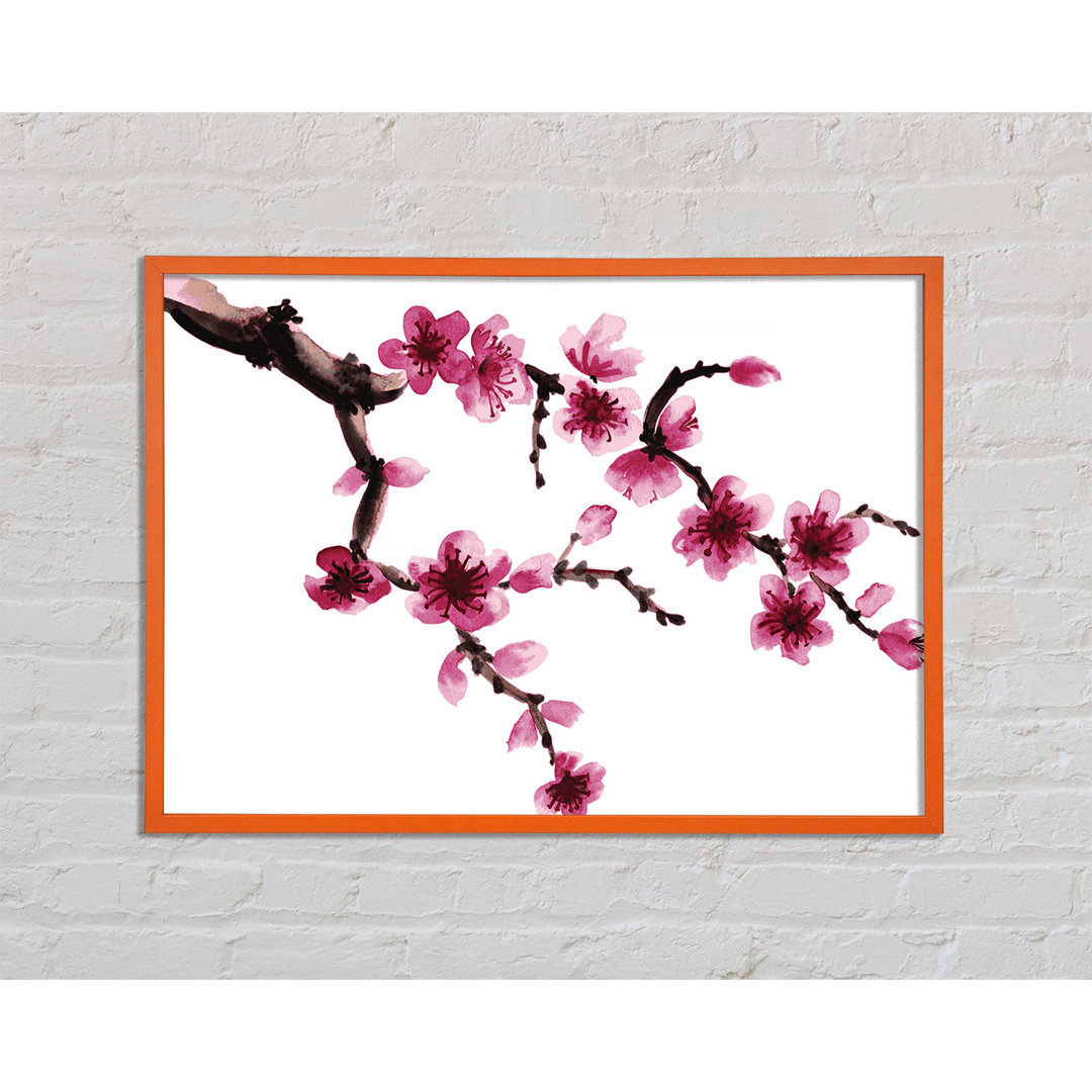 Danberry Branch Of A Cherry Blossom - Einzelner Bilderrahmen Kunstdrucke