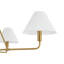Lustre 4 lumières campagnard à intensité variable avec abat-jour en tissu
